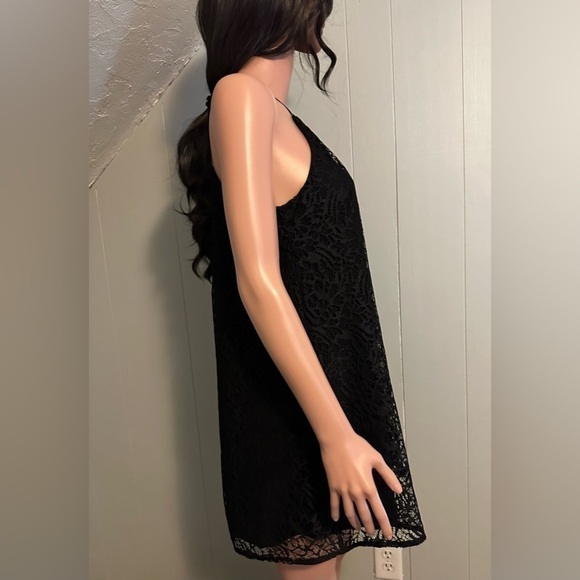 ZARA Black Lace Tank Mini Dress Size Small - Picture 7 of 10